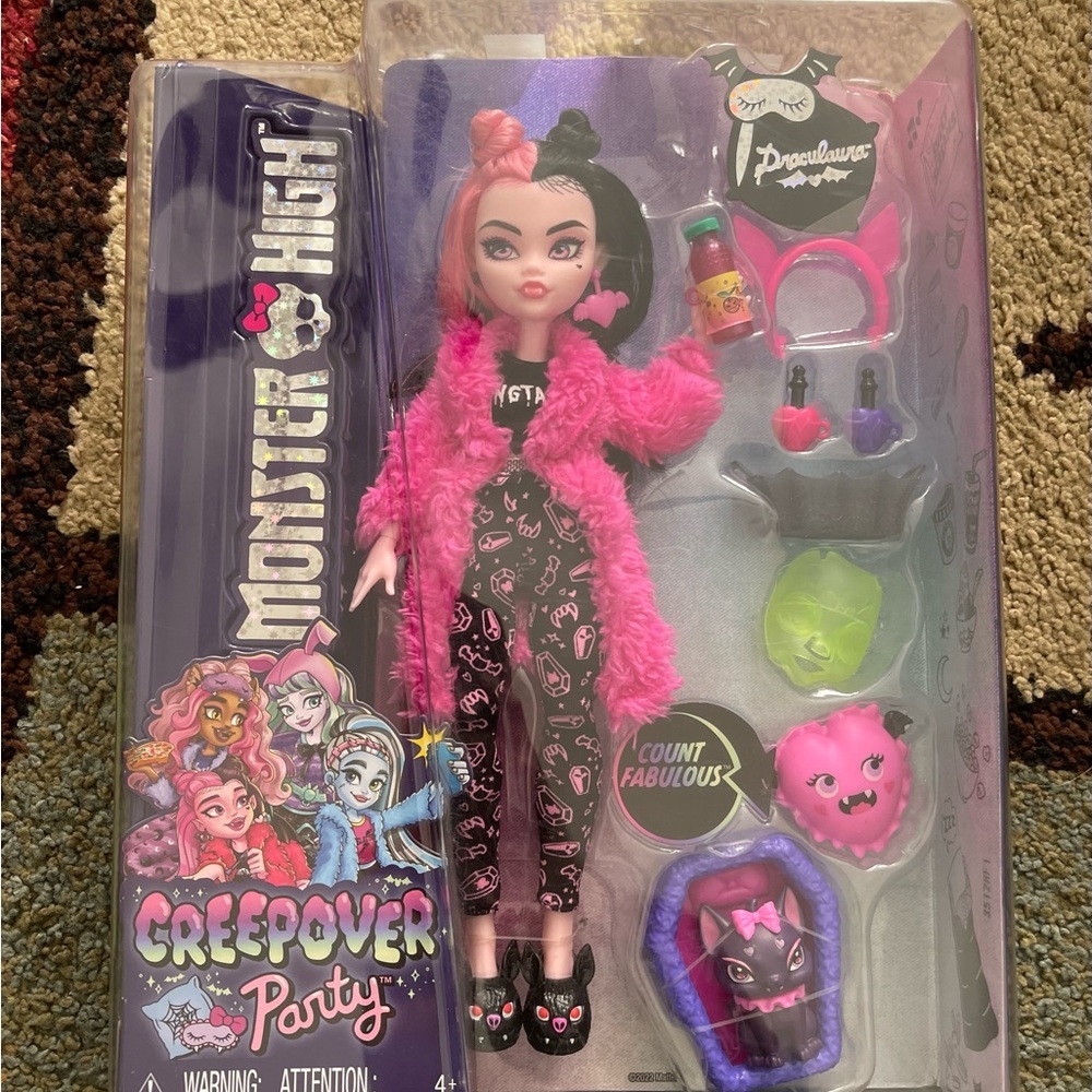 Monster High Doll with Pink and Black Outfit